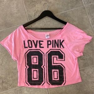 VS Pink crop top
